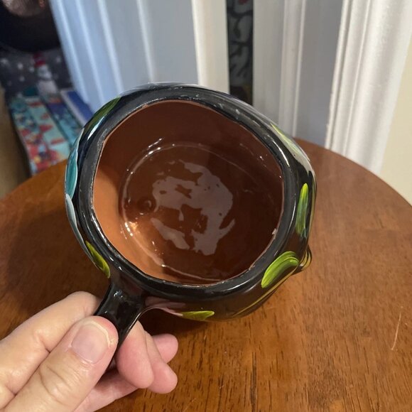 Mexican Calavera Handmade Mug, 10 oz, Made in Mexico - Signed - Picture 5 of 7